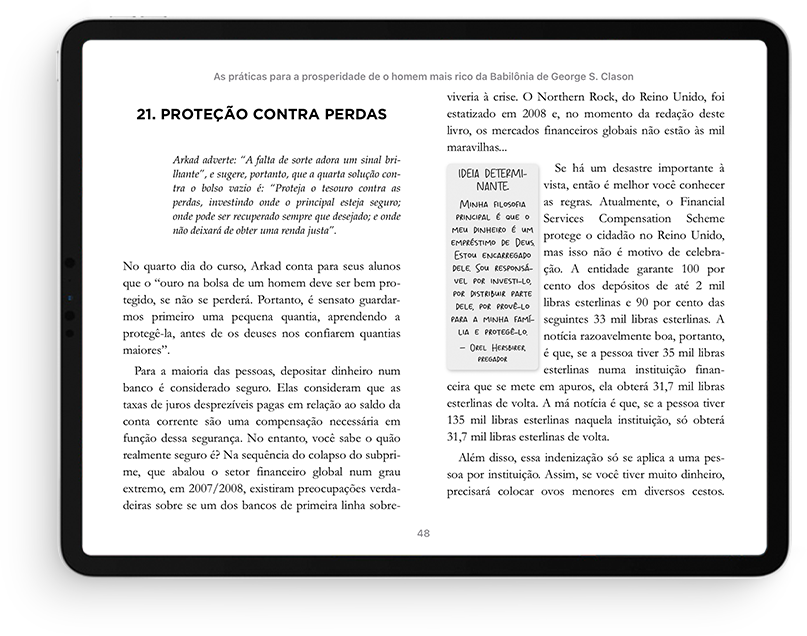 As práticas para a prosperidade de o homem mais rico da Babilônia de George S. Clason - Karen McCreadie